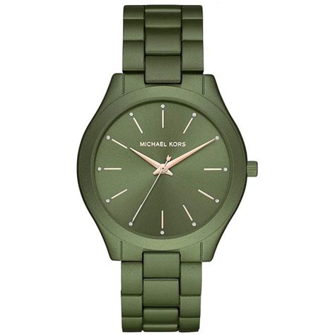 olive green michael kors watch|michael kors runway watch.